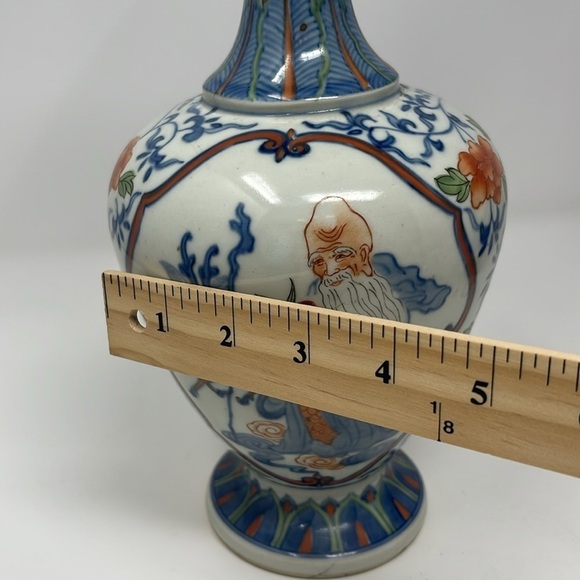 Rare Ming-style Vase Replica Qianlong Six-character Seal Mark & 1736-95 Period - Picture 14 of 16